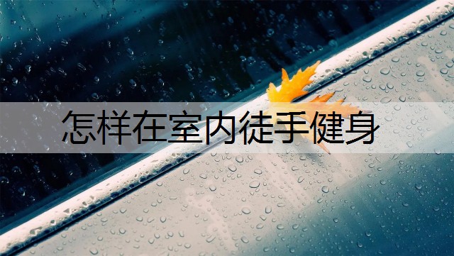 怎样在室内徒手健身